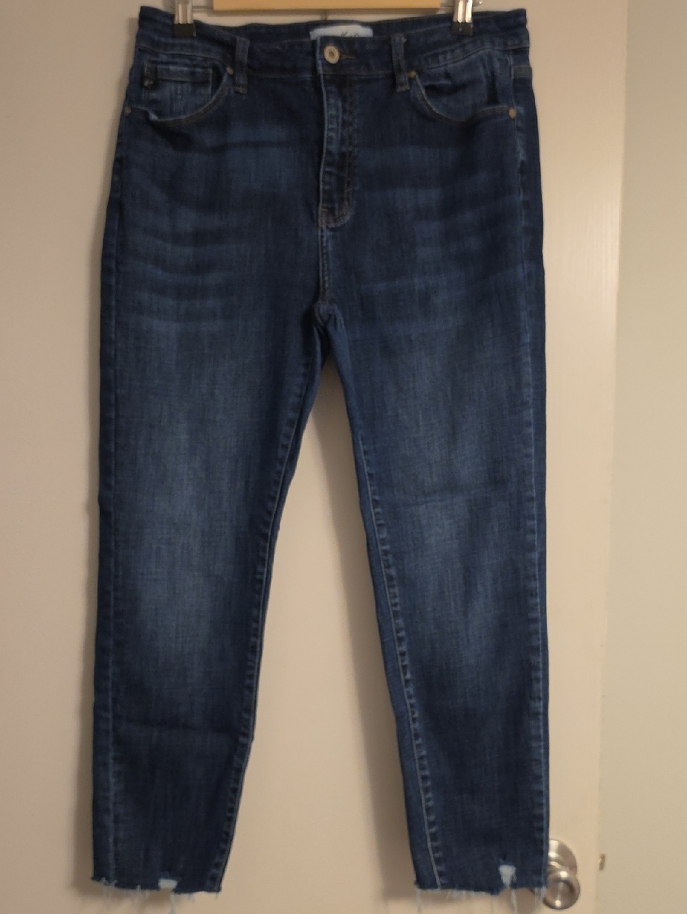 KanCan Dark Blue Cropped Ankle Jeans